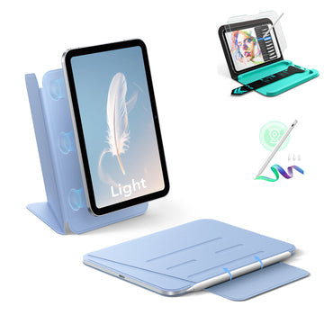 iPad mini (A20 Pro) AirStance Magnetic Creator Bundle - Sky Blue
