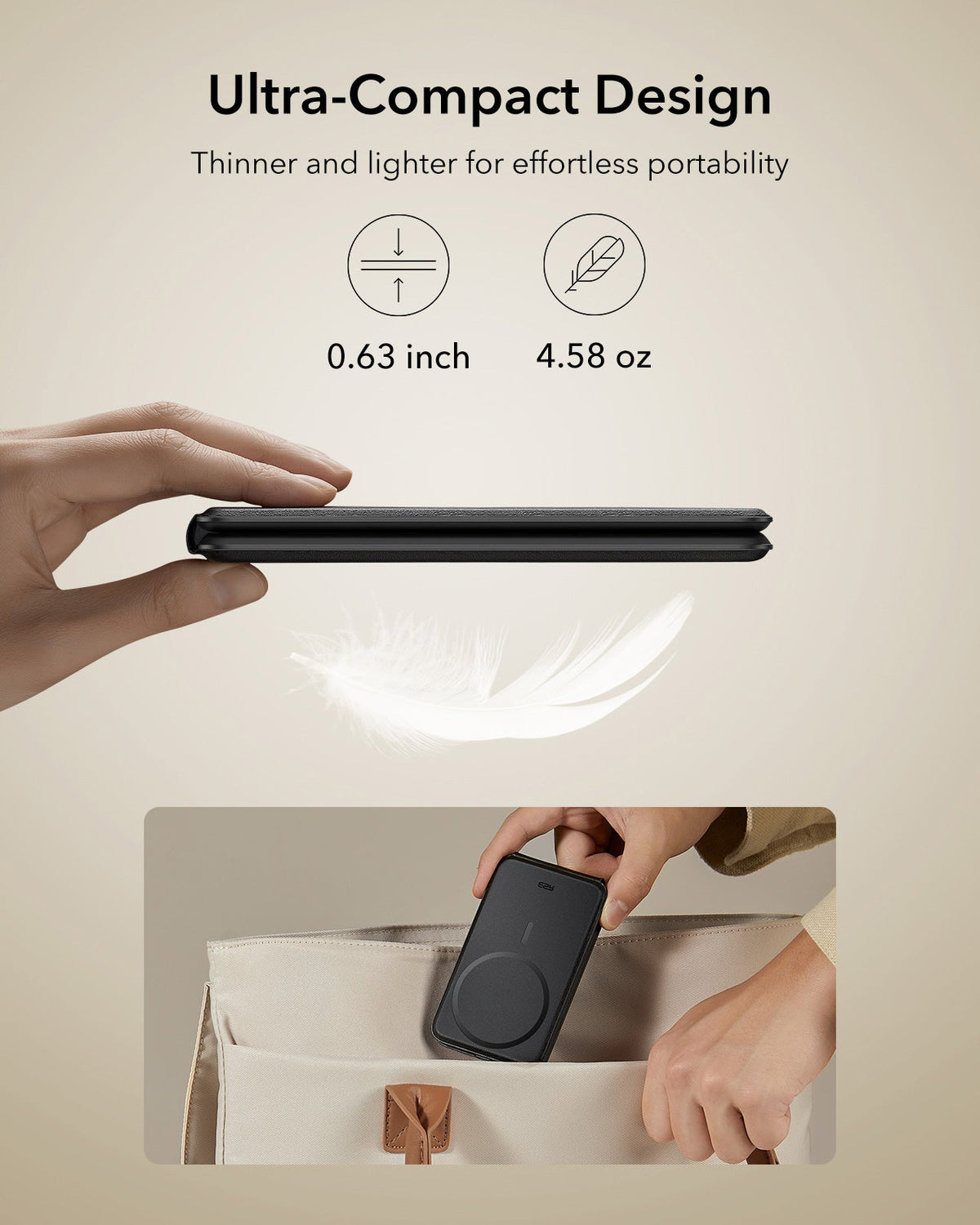 15W 3-in-1 Travel Wireless Charging Set - Black - EU Plug ESR ESR