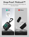 15W 3-in-1 Wireless Charging Station with CryoBoost (HaloLock) & AirPods Pro 3 Cyber FlickLock Case Bundle - Black - US Plug ESR ESR