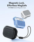 15W 3-in-1 Wireless Charging Station with CryoBoost (HaloLock) and AirPods Pro 3 Orbit Hybrid Case Bundle - Black - US Plug ESR ESR