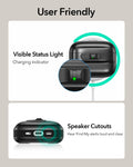 15W 3-in-1 Wireless Charging Station with CryoBoost (HaloLock) and AirPods Pro 3 Pulse FlickLock Case Bundle - Black - US Plug ESR ESR