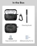 25W CryoBoost 3-in-1 Magnetic Charger (Qi2) and AirPods Pro 3 Cyber FlickLock Case Bundle - US Plug–White ESR ESR