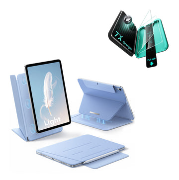 iPad Air 11" (M4) 2026 AirStance Magnet-Hülle – Schutz-Set - Sky Blue