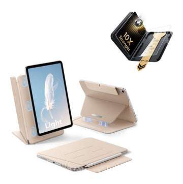 Pack de protection ultime avec coque magnétique AirStance pour iPad Air 11" (M4) 2026 - Sand