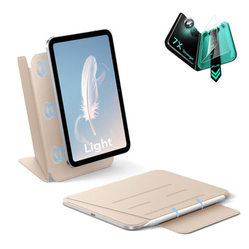 iPad mini (A20 Pro) AirStance Magnet-Hülle – Schutz-Set - Sand