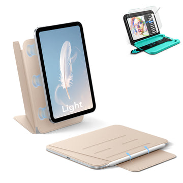iPad mini (A20 Pro) AirStance Magnet-Hülle & Schreib-Set - Sand
