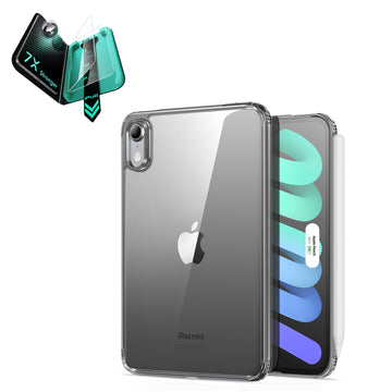 Pack de protection Coque arrière hybride Classique pour iPad mini (A20 Pro) - Clear Black