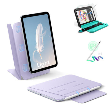 iPad mini (A20 Pro) AirStance Magnetic Creator Bundle - Purple