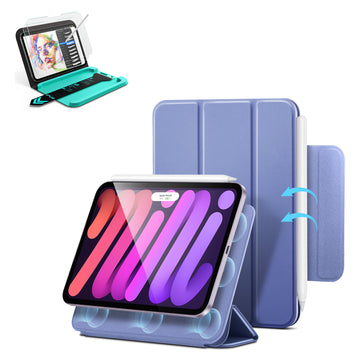 iPad mini (A20 Pro) Rebound Magnet-Hülle – Schreib- & Schutz-Bundle - Lavender
