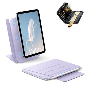 iPad mini (A20 Pro) AirStance Magnet-Hülle – Ultimatives Schutz-Set - Purple