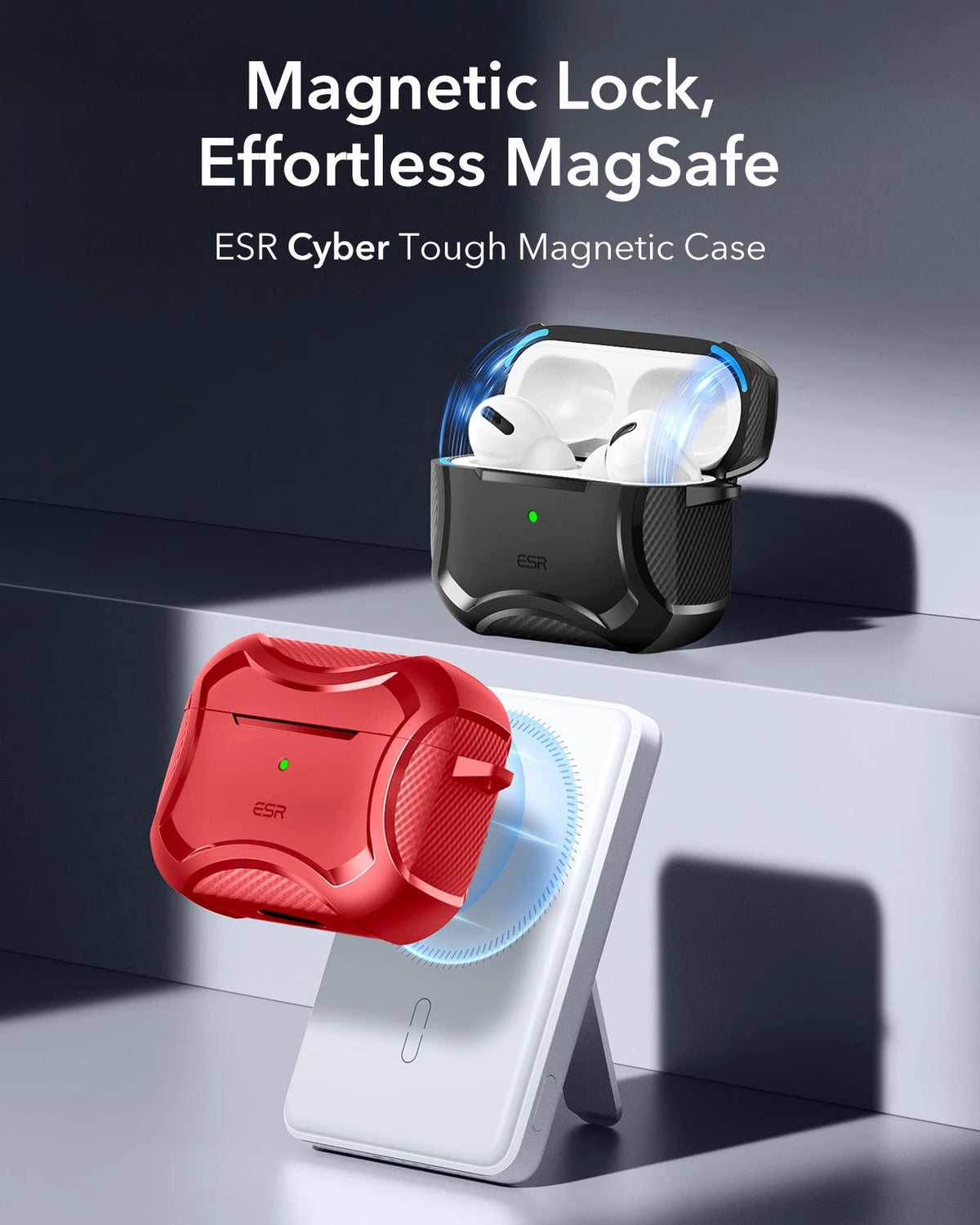 AirPods 5 Cyber Tough Magnetic Case - Red ESR ESR