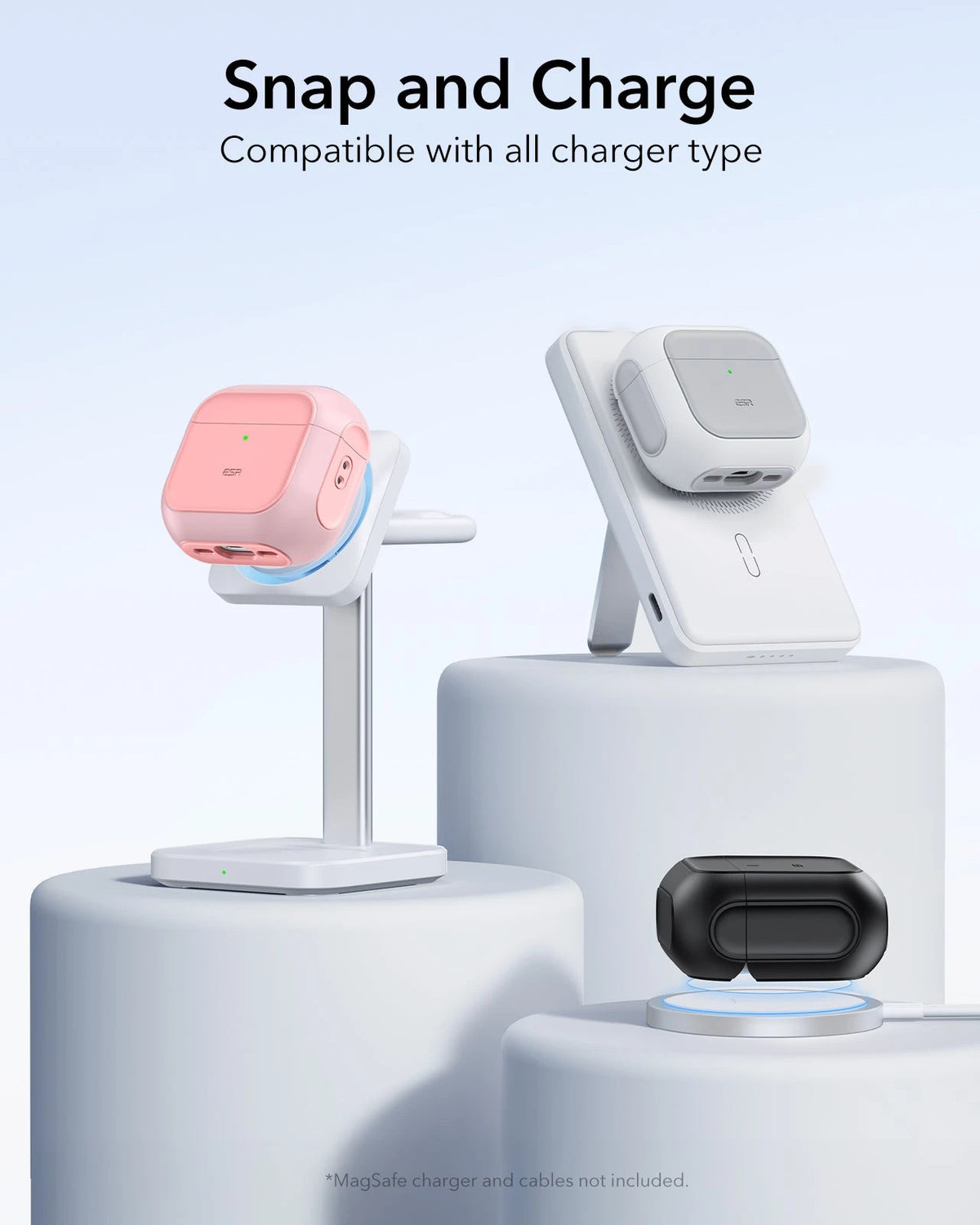 AirPods 5 Orbit Hybrid Magnetic Case - Pink ESR ESR