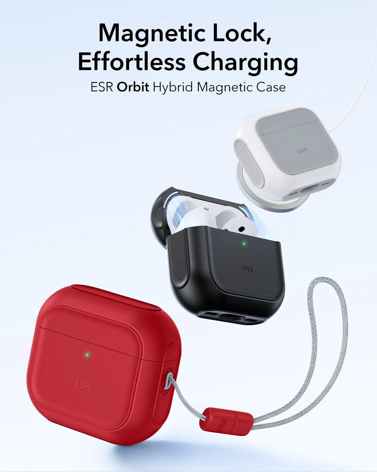 AirPods 5 Orbit Hybrid Magnetic Case - Red ESR ESR