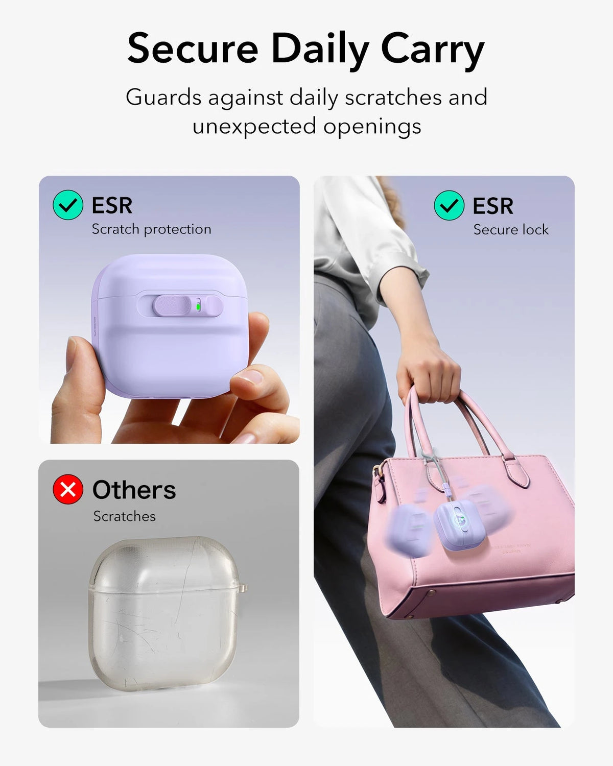 AirPods 5 Pulse FlickLock Magnetic Case - Lavender ESR ESR