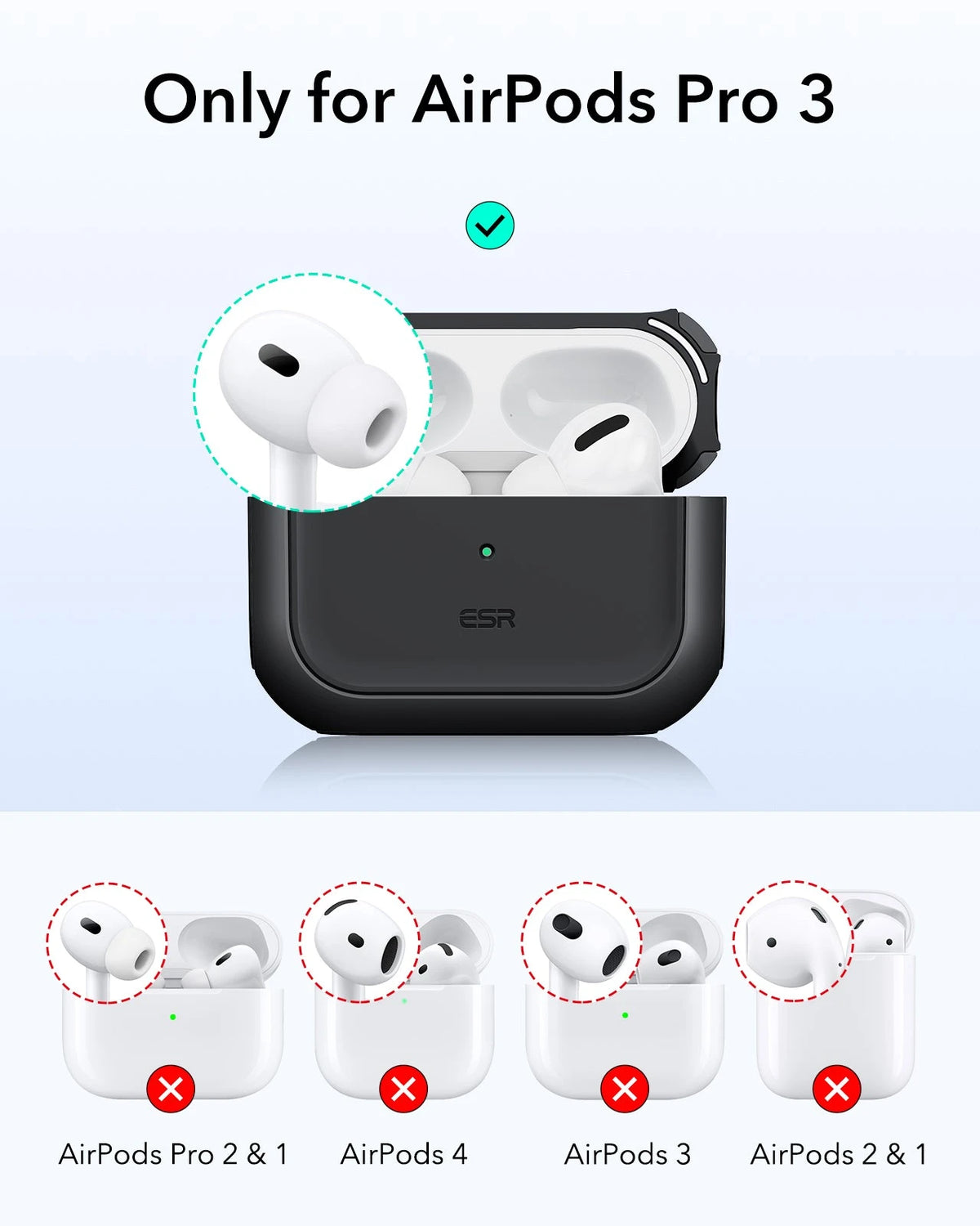 AirPods Pro 3 Oribt Hybird Magnetic Case - Black ESR ESR