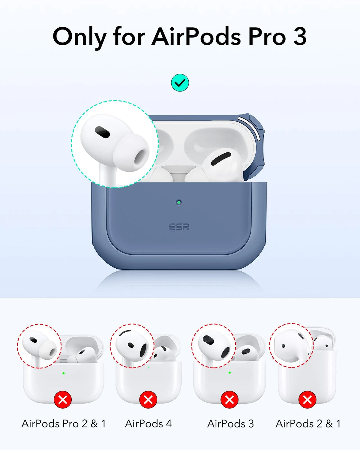 AirPods Pro 3 Oribt Hybird Magnetic Case - Dark Blue ESR ESR