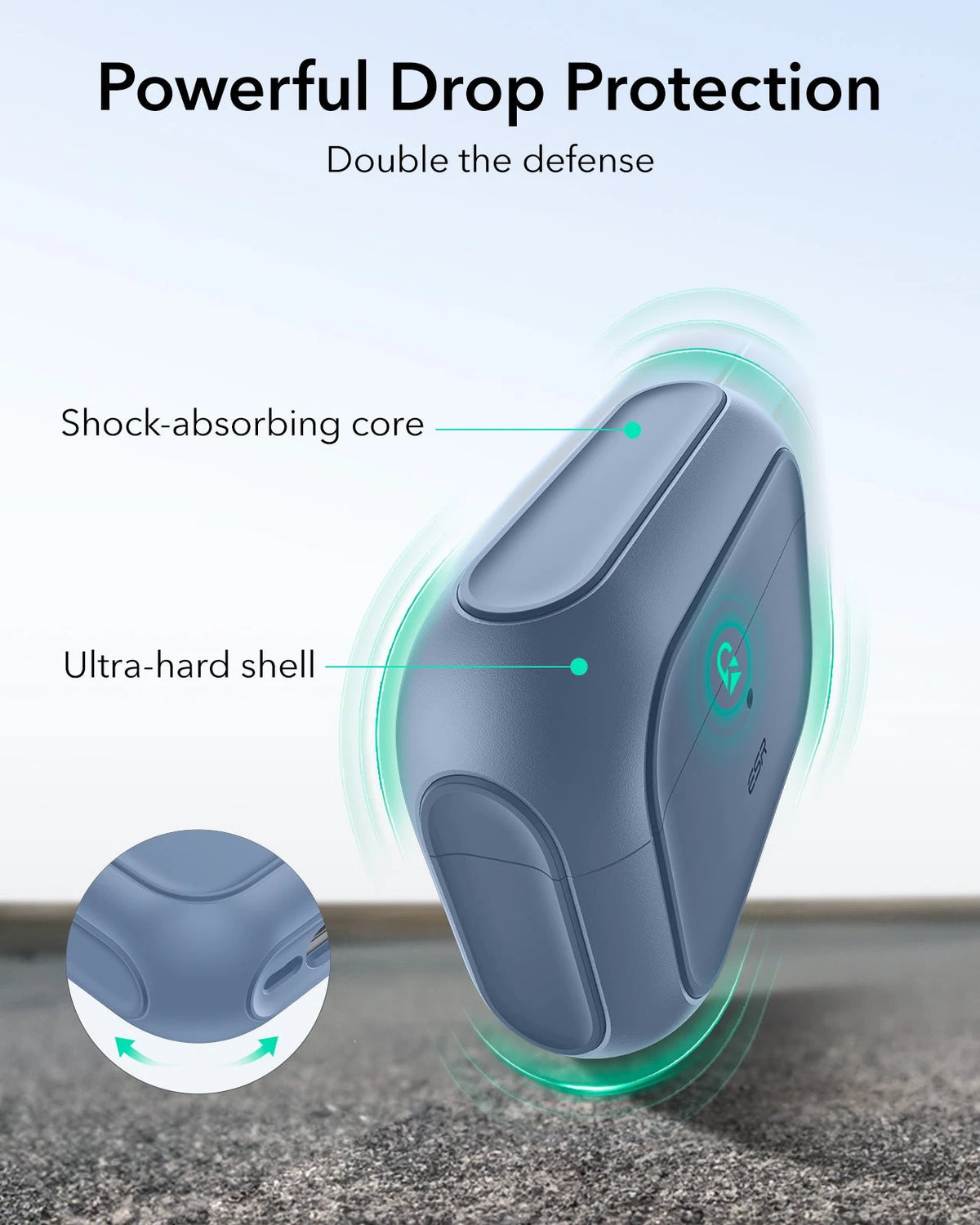 AirPods Pro 3 Oribt Hybird Magnetic Case - Dark Blue ESR ESR