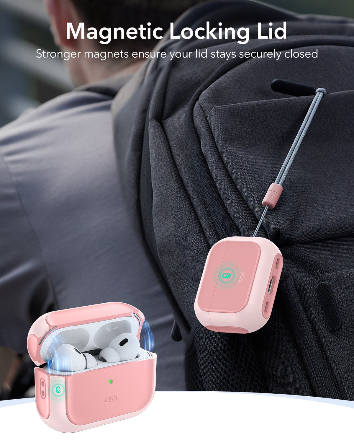 AirPods Pro 3 Oribt Hybird Magnetic Case - Pink ESR ESR