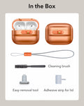 AirPods Pro 3 Pulse FlickLock Charging Case Cover Orange  what in the box