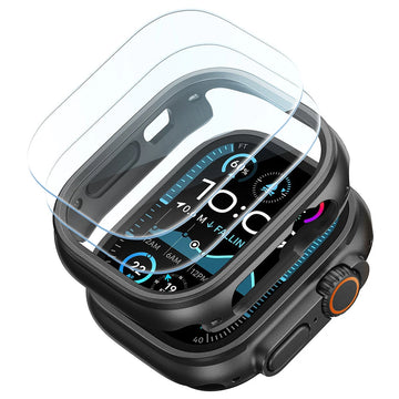 Apple Watch Ultra 3 Armorite Case and Screen Protector Black