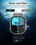 ESR Apple Watch Ultra 3 2025 Screen Protector Titanium / Orange Clean and Clear