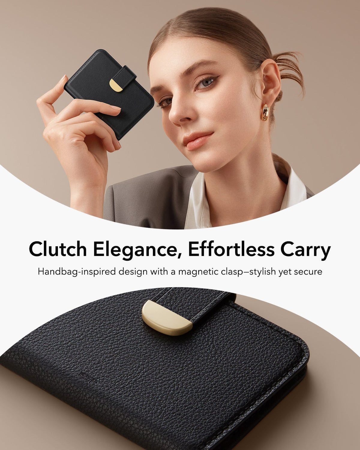 Aura Clutch Magnetic Wallet - Black ESR ESR
