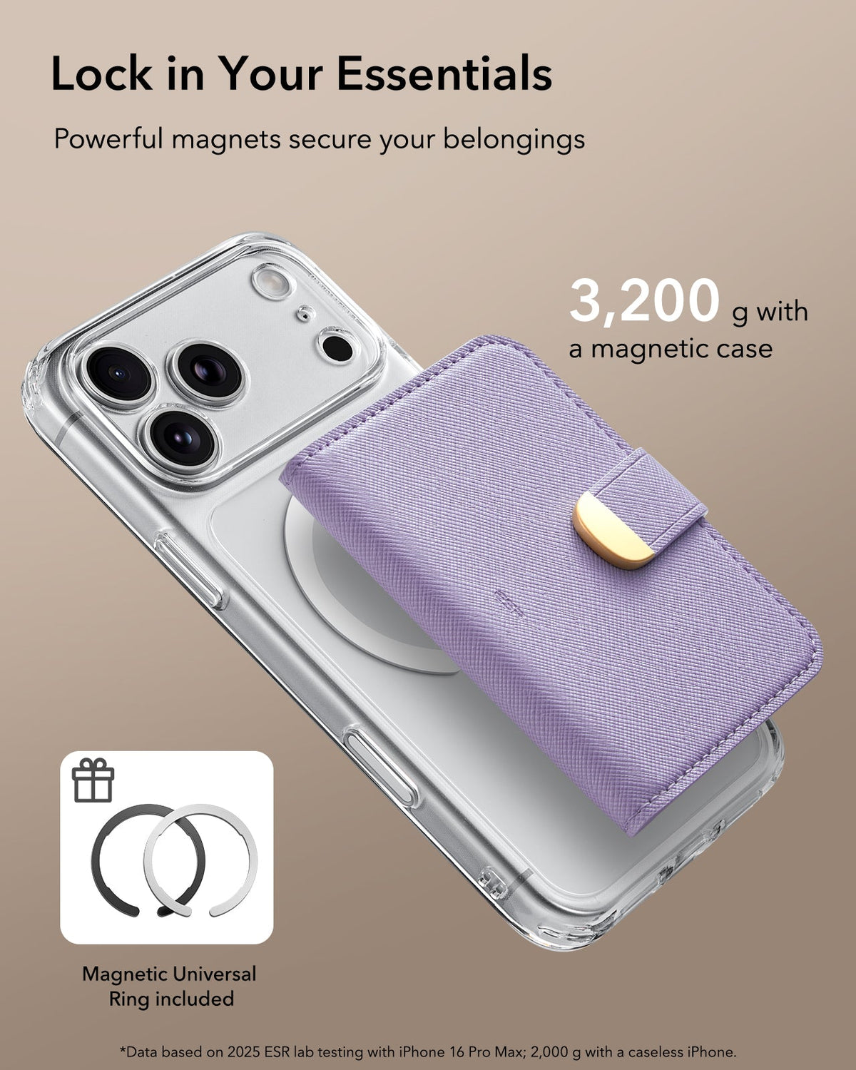 Aura Clutch Magnetic Wallet - Lavender ESR ESR
