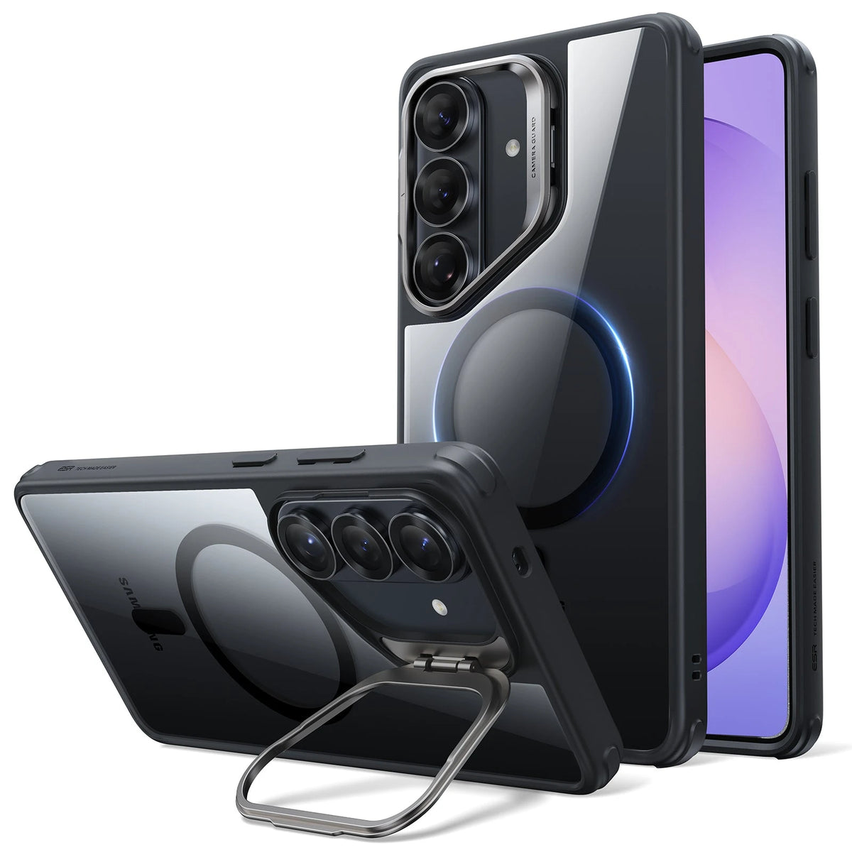 Galaxy S26 Classic Hybrid Magsafe Case with Stand Clear Black