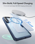 ESR Samsung Galaxy S26 Ultra Classic Hybrid Magsafe Case with Stand Frosted Blue Slim Profile Full Speed Charging