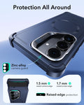 ESR Samsung Galaxy S26 Cyber Tough Magsafe Case with Stand Navy Blue Protection All Around
