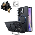 Galaxy S26 Ultra Classic Hybrid Magsafe Case with Stand and Corning Glass Privacy Screen Protector Set Frosted Black