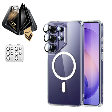Samung Galaxy S26 Ultra Classic Hybrid Magsafe Case with Corining Glass Privacy Screen Protector Clear