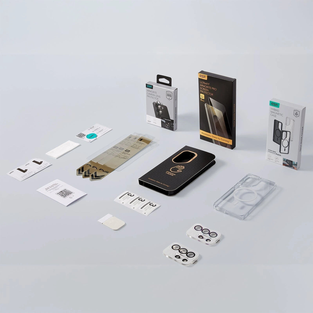 ESR Galaxy S26 Ultra Classic Hybrid Magsafe Case and Corning Glass Screen Protector Set