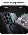 Samsung Galaxy S26 Ultra Classic Hybrid Magsafe Case Clear Black Raised Edge Protection