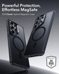 Samsung Galaxy S26 Ultra Classic Hybrid Magsafe Case Clear Frosted Black Powerful Protection Effortless Magsafe