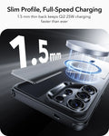 Samsung Galaxy S26 Ultra Classic Hybrid Magsafe Case Clear Frosted Black Slim Profile Full Speed Charging