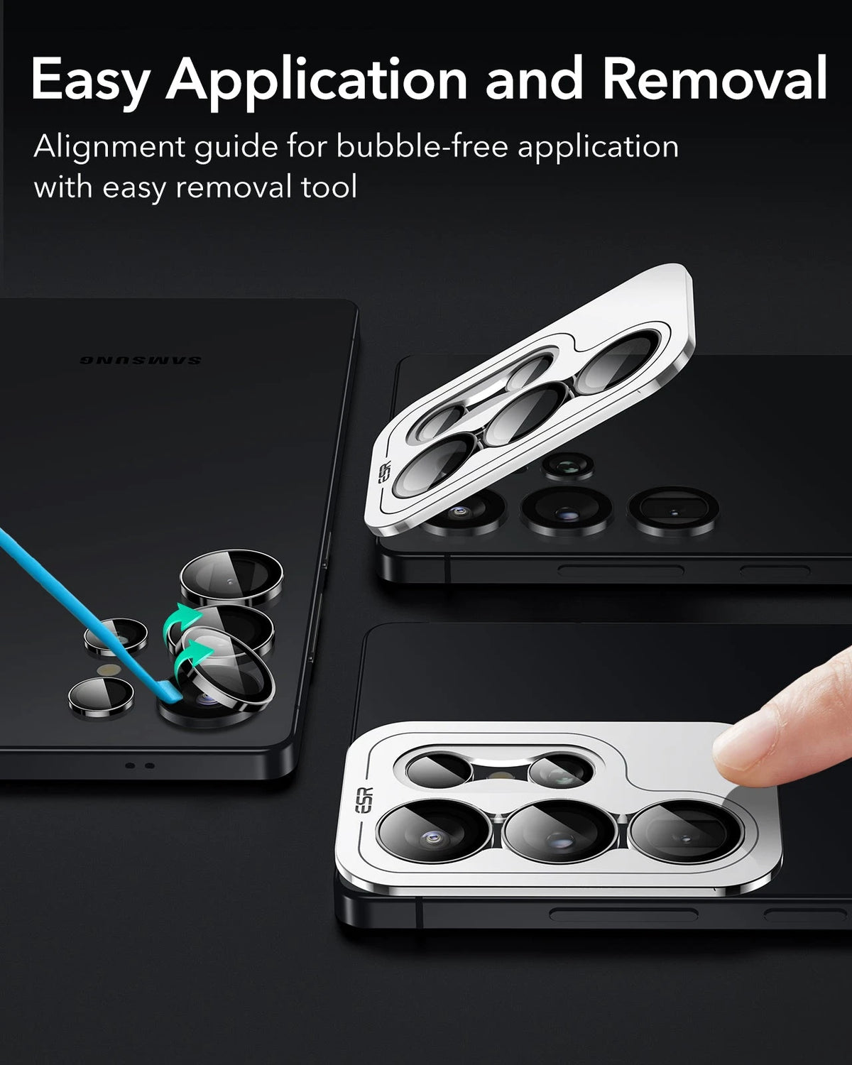 Galaxy S25 Ultra Armorite Screen and Camera Lens Protection Bundle - 3 Pack + 2 Sets（复制） ESR ESR