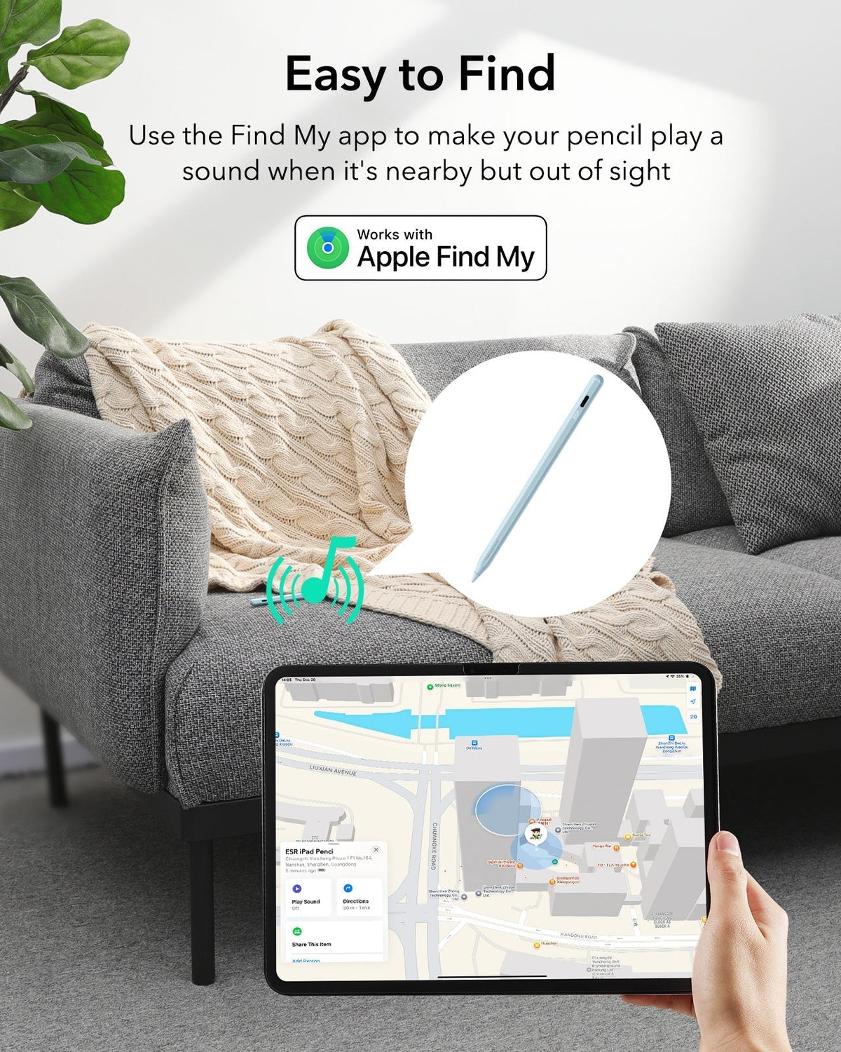 Geo Digital Pencil with Built-in Find My - Blue ESR ESR