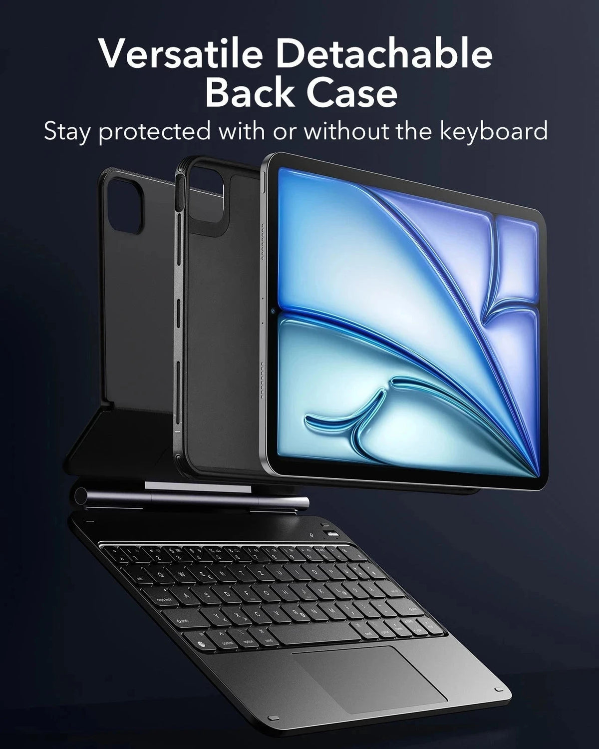 iPad Air 11" (M4, 2026) Rebound Magnet-Tastaturhülle 360