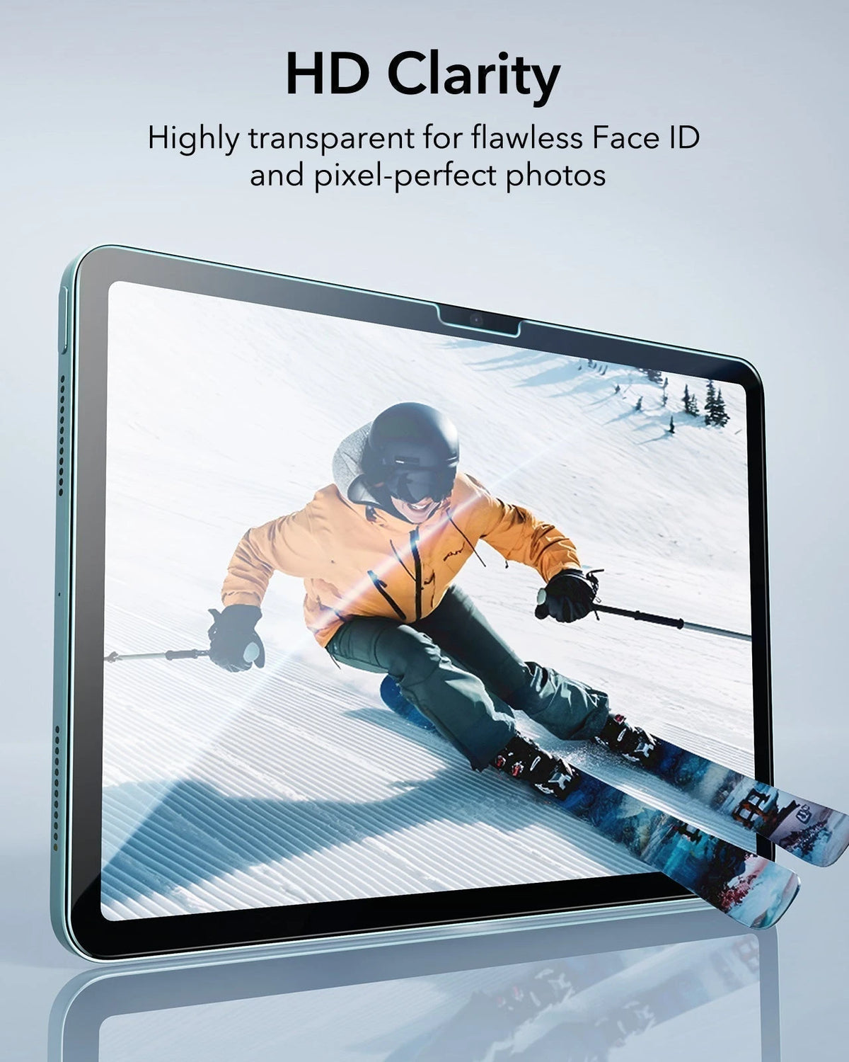 iPad Air 13“ (2025) Magnetische Rebound Tastatur Hülle 360 Schutz Paper Feel Bündel - DE Layout -Schwarz ESR ESR