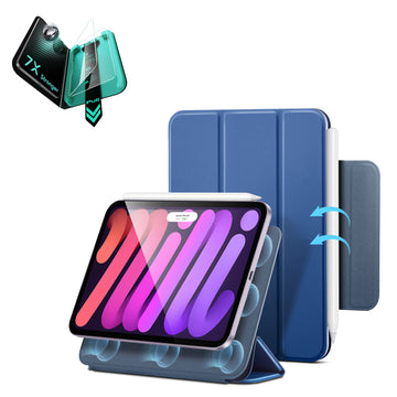 Pack de protection magnétique Rebound pour iPad mini (A20 Pro) - Navy Blue