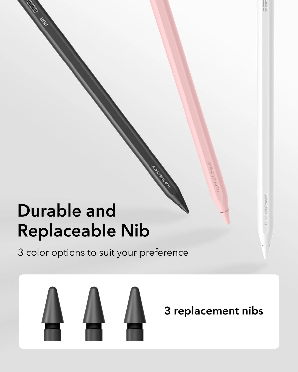 iPad 11. Gen Flex Tastaturhülle (abnehmbar) mit Geo Pencil Bundle - DE-Layout Dunkelgrau mit Schwarz Pencil ESR ESR