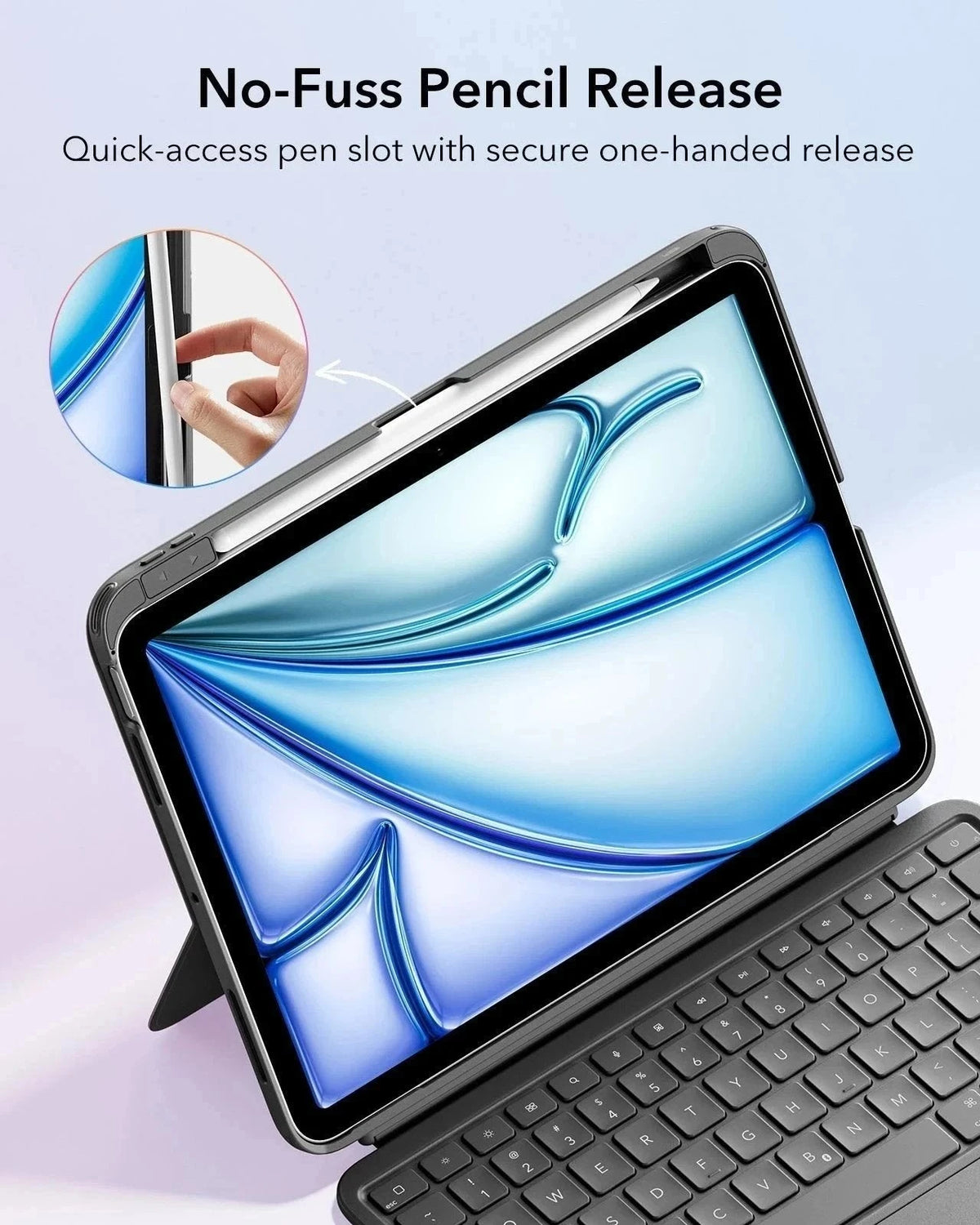 iPad 10. Gen Flexible Tastaturhülle (abnehmbar) - US Layout-Dark Gray ESR ESR