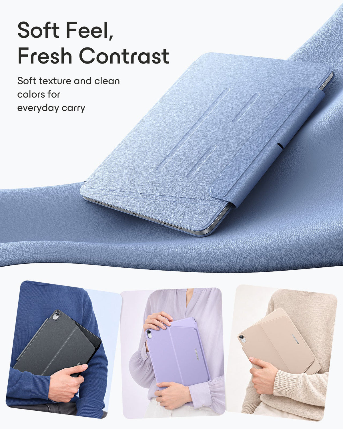 iPad Air 11" (M4) 2026 AirStance Magnetic Case Ultimate Protection Bundle - Sky Blue ESR ESR