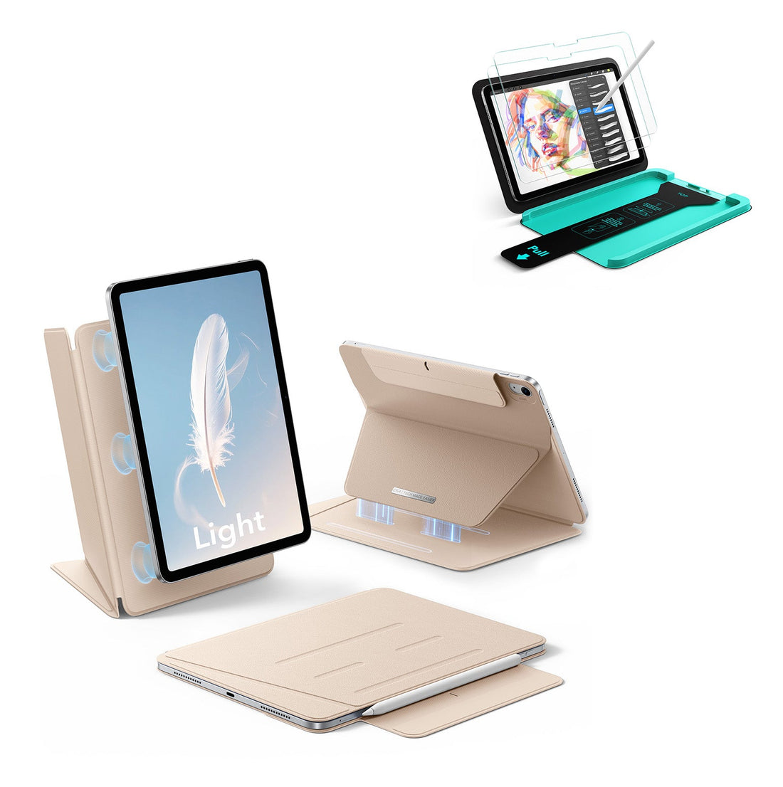 iPad Air 11" (M4) 2026 AirStance Magnetic Case & Writing Bundle - Sand ESR ESR