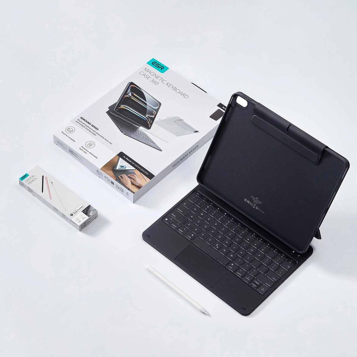 keyboard case and digital pencil