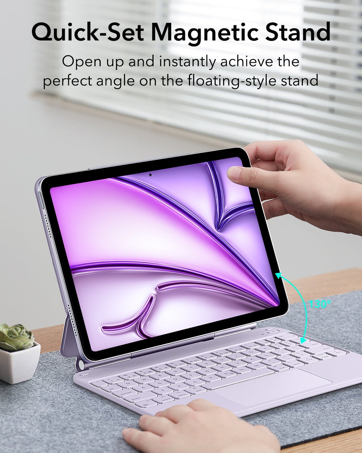 iPad Air 11” (M4) 2026 Rebound Magnetic Keyboard Case