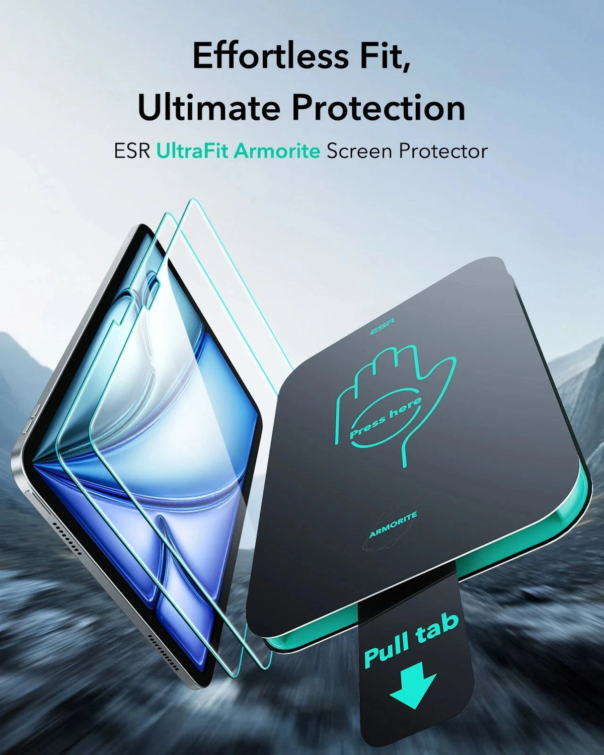 iPad Air 11" (M4) 2026 UltraFit Armorite®  Screen Protector - 2 Pack ESR ESR