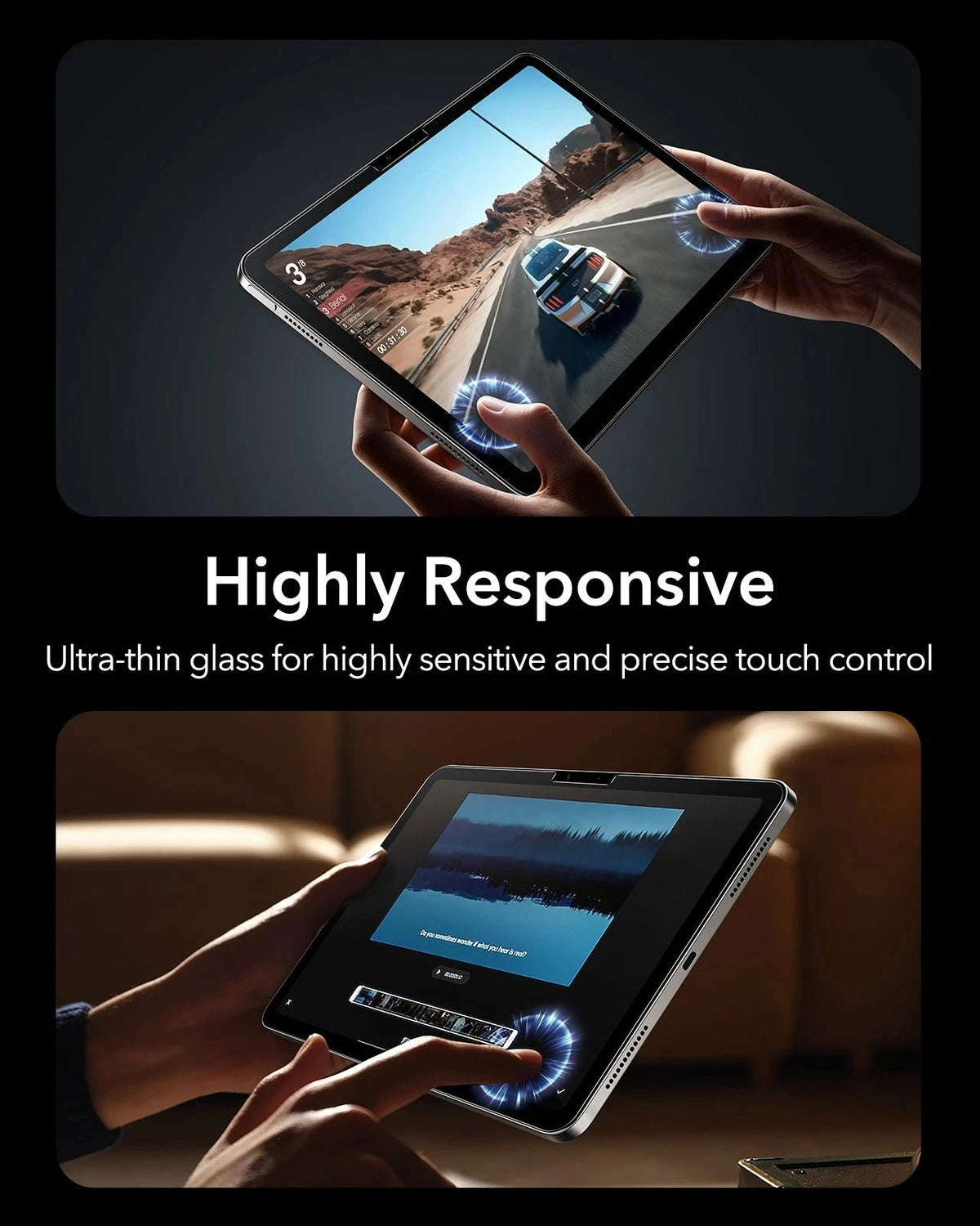 iPad Air 11" (M4) 2026 UltraFit Armorite®  Screen Protector - 2 Pack ESR ESR
