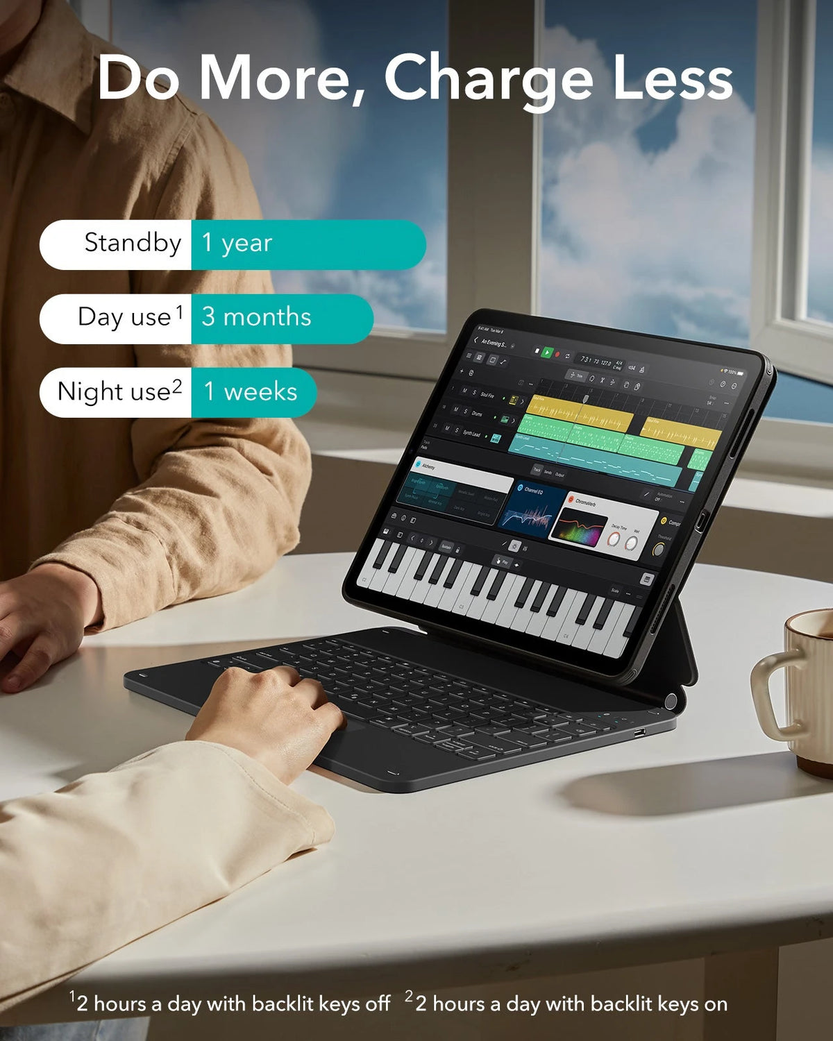 ipad_air_magnetic_case_360_with_keyboard_do more，charge less